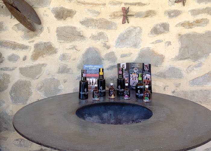 Vinaigre Cyril Codina à la table d'hôtes de Le Coq du Nord-Mailhac