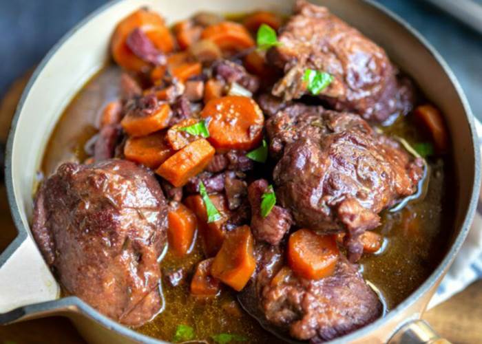 Les joues de porc à la moutarde ancienne