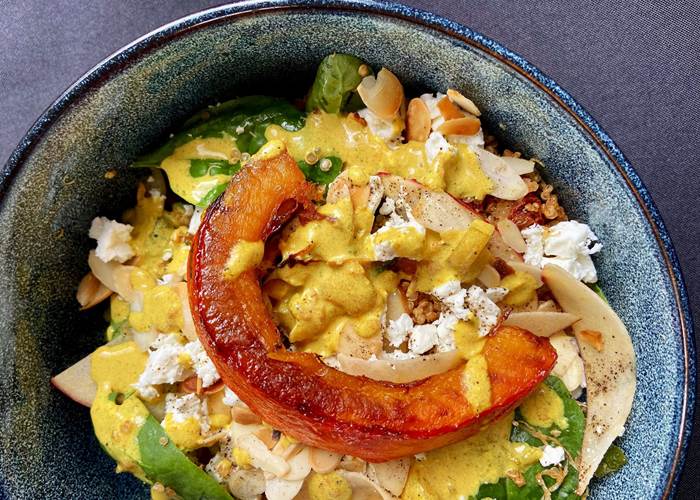 Curry courge et épinard