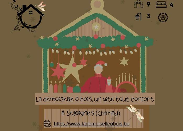 Marché de noël - la demoiselle ô bois