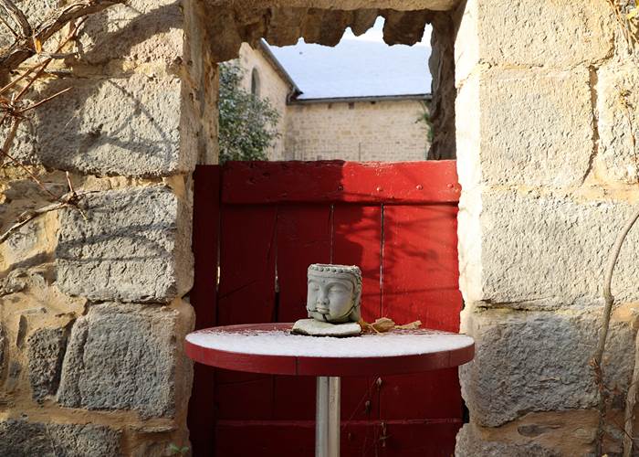 Le Château de Saint-Chamarand sous la neige