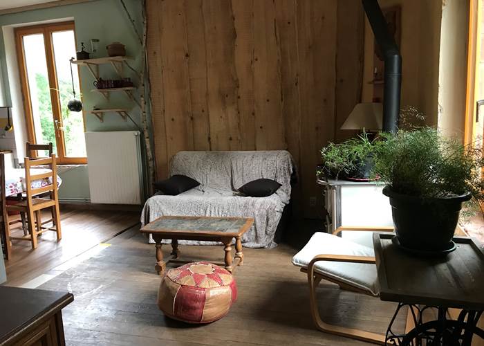 salon gite piece commune