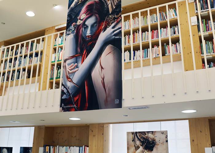 Bruno Wagner, Yayashin, Exposition à la bibliothèque de Gourdon, Graphiste & Illustrateur de Fantasy