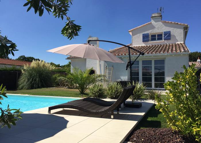 Jardin maison d'hôtes Une Escale à Pornic