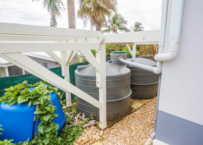 Iguane House villas & Micro Spa récupération et stockage de l'eau de pluie