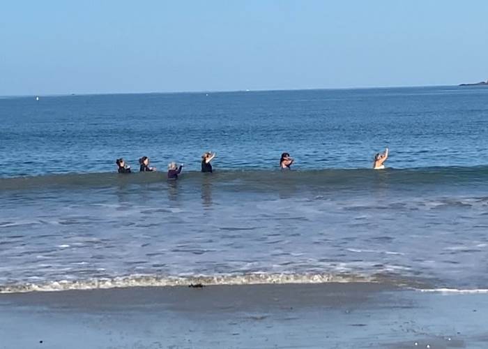 séance de longe-côte à Lancieux