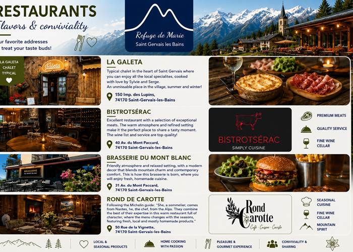 Restaurants St Gervais