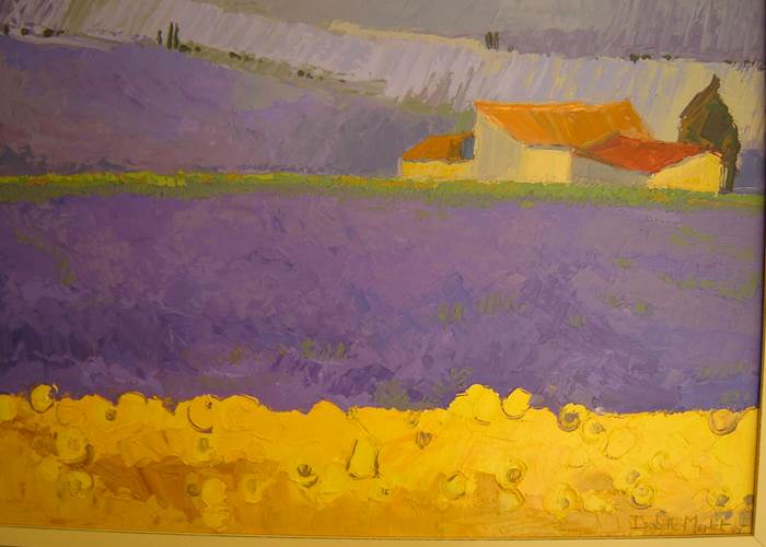 Nos Lavandes en tableau à la Villa OUSTAL