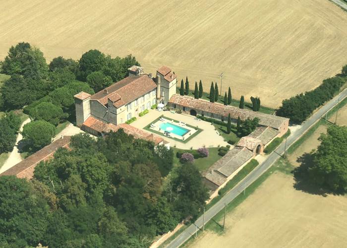 Le château vu d'avion