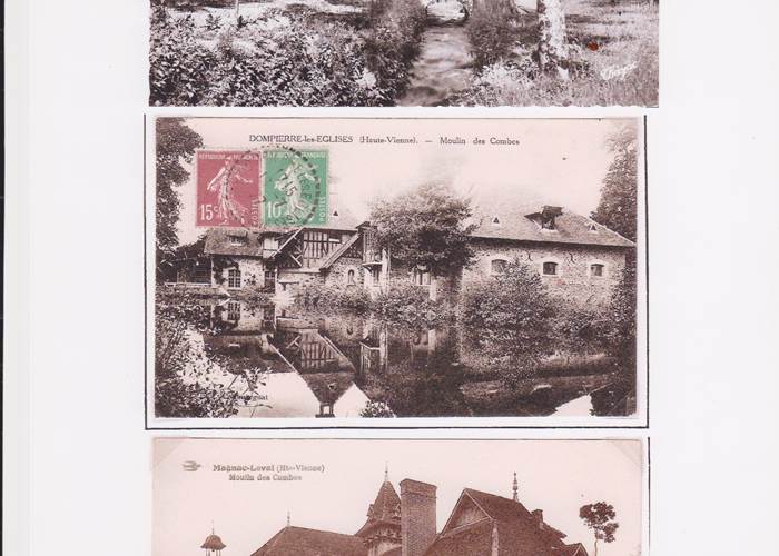 Vieilles cartes postales du Moulin des Combes