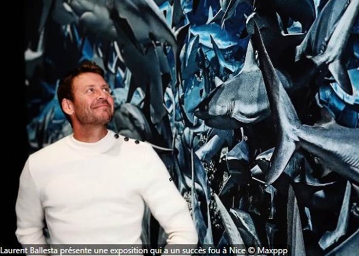 Laurent Ballesta présente l'exposition "Mers et Mystère" à NIce, crédit photo Maxppp
