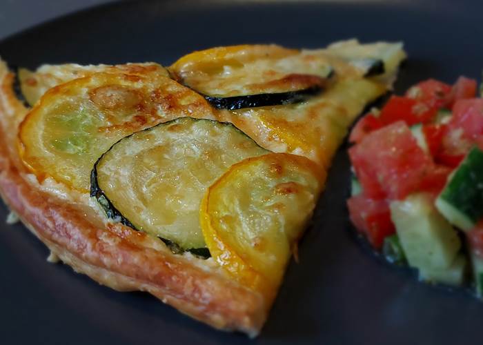 tarte aux courgettes et au parmesan