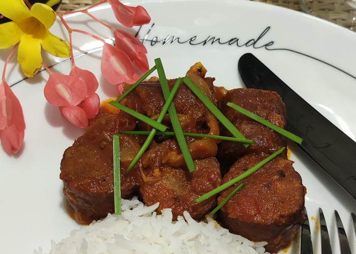 Rougail au saucisse de Salazie