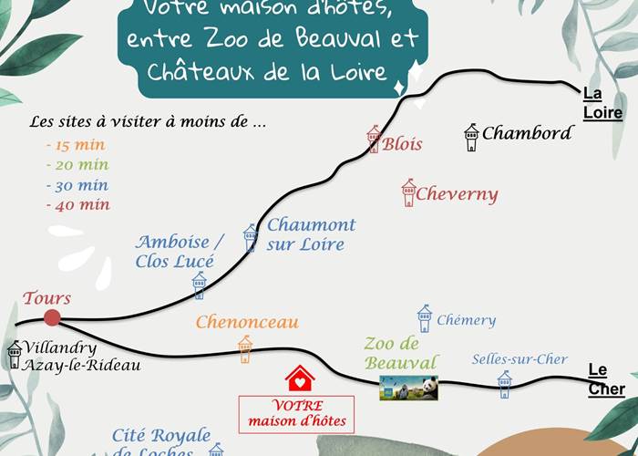 Au Nom des Dames - Carte Touristique