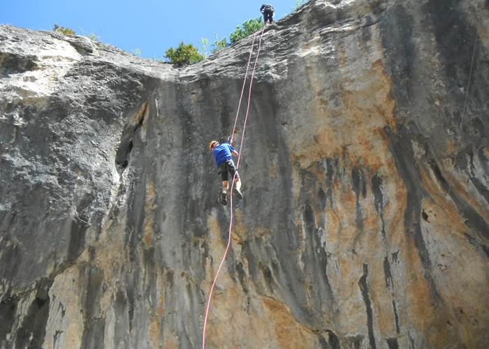 Les Chalets de la Margeride: Escalade, via ferrata