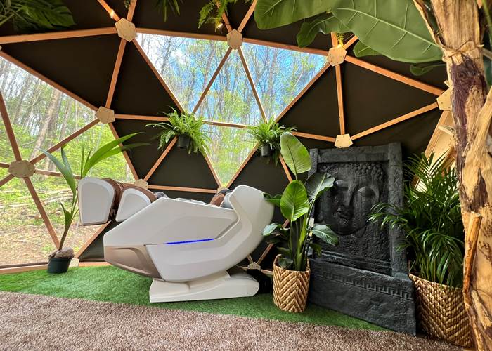 Dôme tropical sensoriel fauteuil massant-news