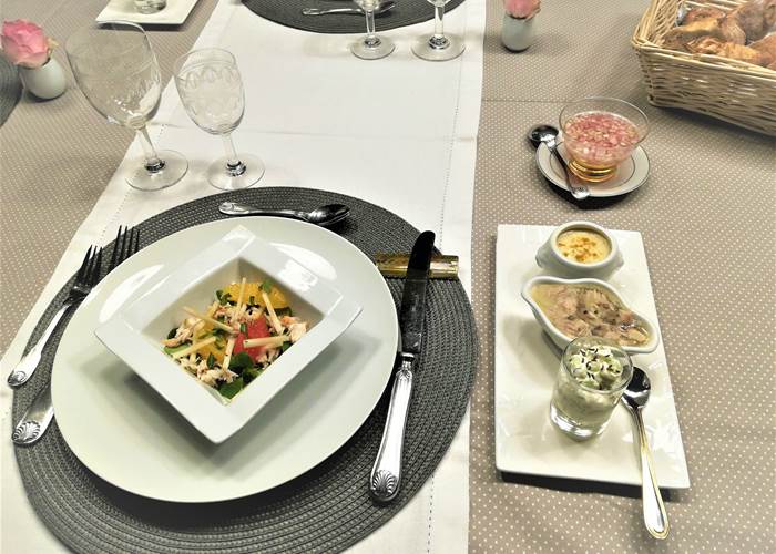 Kergroaz Maner Table d'Hotes Entrée et Mises en bouche