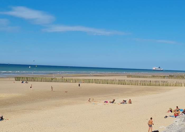 Plage de Sangatte à quelques mètres