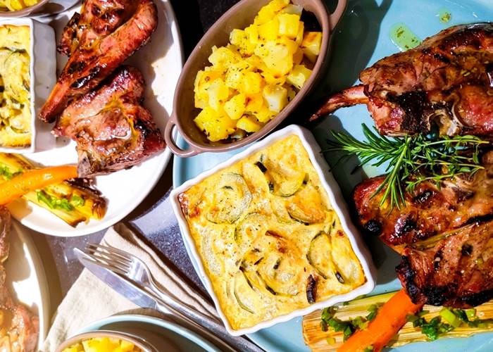 Agneau & Légumes Confits / Grillades  au Domaine Cardu Corse