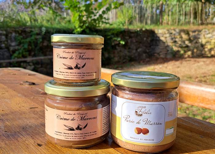 Purée et crème de marrons de la Ferme de Filolie Boutique INYAQAB