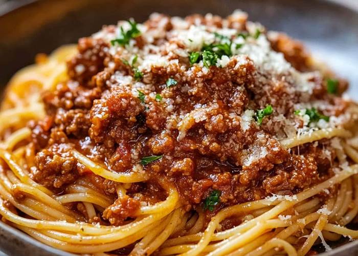 Les spaghettis bolognaise