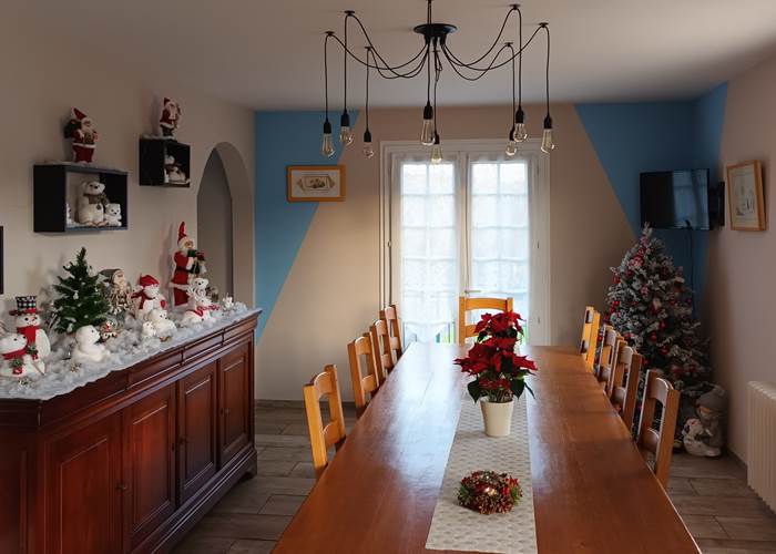 Salle à manger décorée