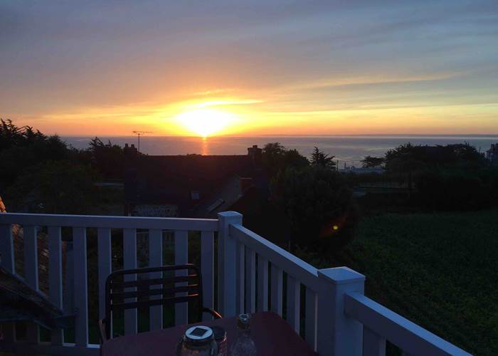 La Korrigane_Binic-Etables sur mer_Chambre d'hote_Hotel_Vue mer depuis le balcon