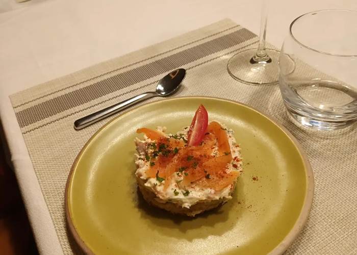 Entrée à la truite fumée - Le Veilleur de Noblat