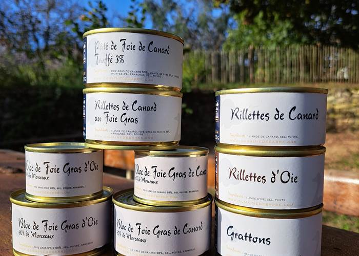 Conserves de canard et oie du domaine de Barbe en vente à la boutique INYAQAB