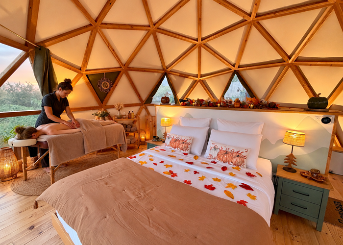 Massage dans une ambiance cocooning