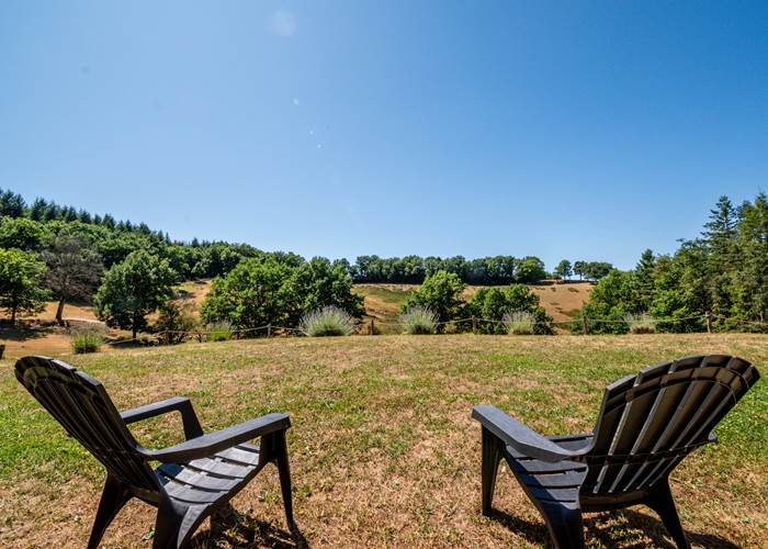 Terrasse Nature Animaux Gite Aveyron Saint Hubert