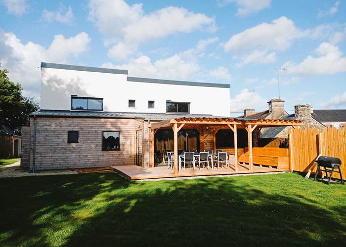 Le Répit de l'Oust - Côté terrasse et jardin