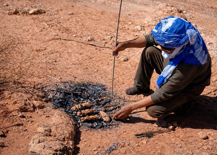Barbecue improvisé pendant un circuit en 4x4