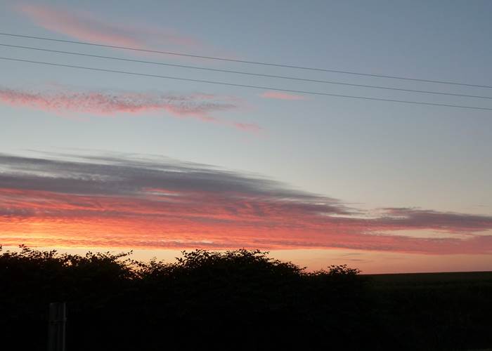 Coucher de soleil à Bonavis