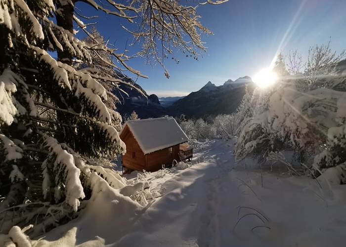 Les cabanes du domaine de l'Esperluette - les eaux tortes ext 1