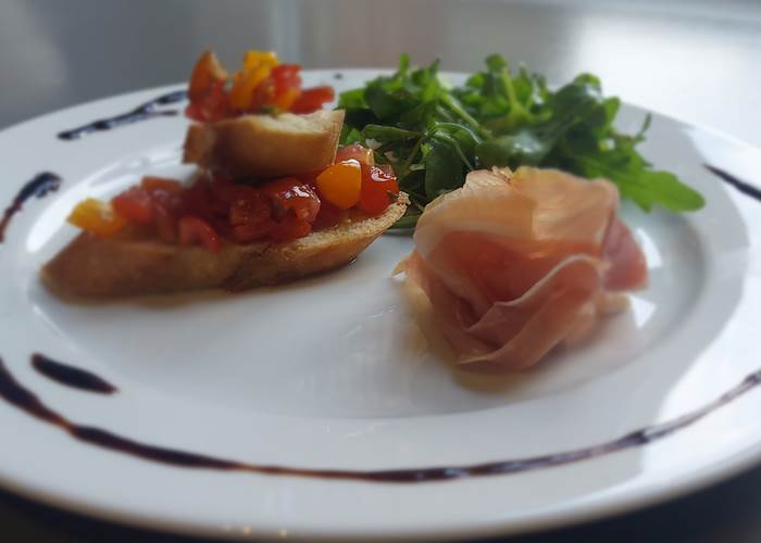 Bruschetta aux tomates du jardin
