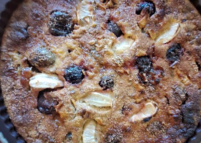 Gateau préparé au Mas des Figues à Saint-Rémy-de-Provence avec produits du jardin bio