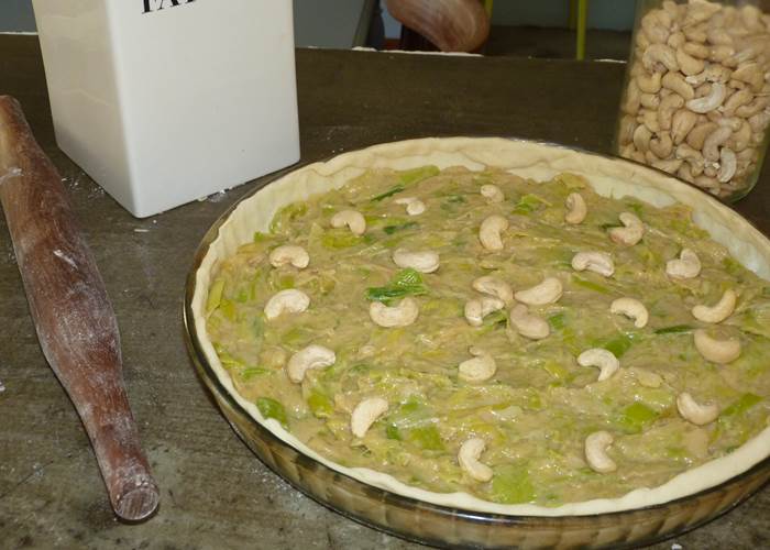 tarte aux poireaux prête à cuire