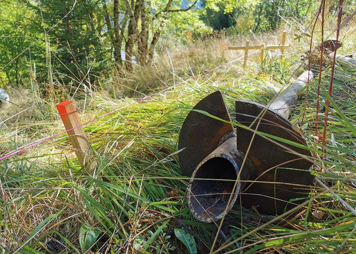 Les pieux des cabanes
