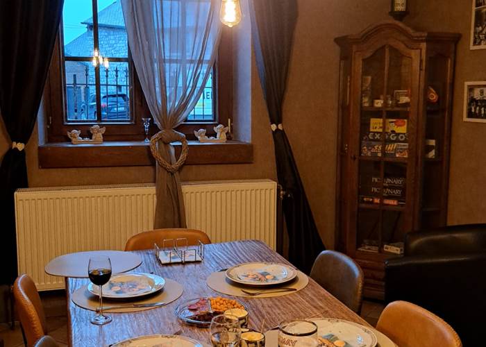 Salle à manger chaleureuse