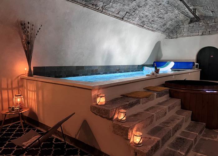 Espace détente : psicine chauffée, bain nordique, sauna