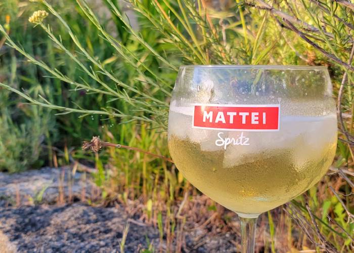 Verre de cocktail Mattei Spritz / Domaine Cardu Corse