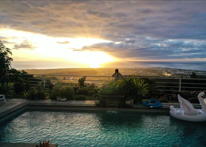 Coucher de soleil sur l'Océan Indien