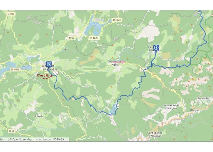 Sur la Passa Meridia, Grande Traversée de l'Hérault-page