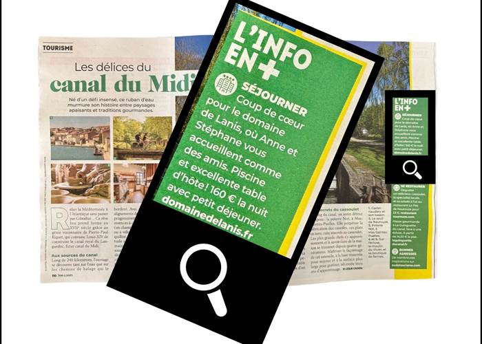 Article Télé Loisirs - Canal du Midi