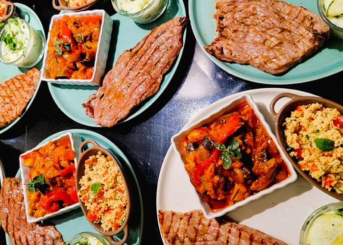 Veau Corse au Barbecue & Ratatouille Maison / Domaine Cardu