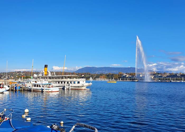 Geneve et son jet d'eau