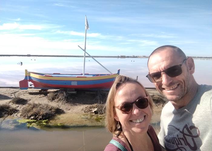 Sophie et Olivier du Le Coq du Nord-Mailhac se détendent une journée à Gruissan