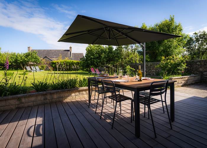 Le repas sur la terrasse
