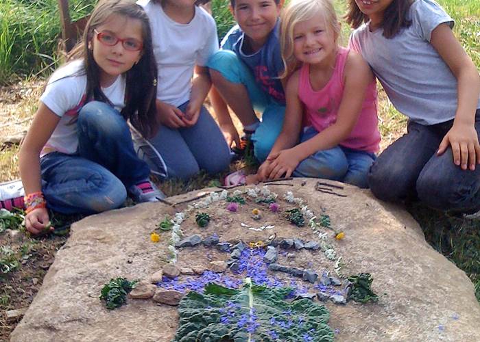 landart avec enfants, landart met kinderen